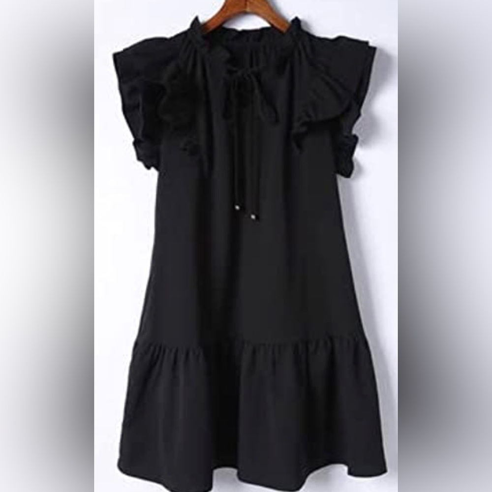 Summer dress with elegant ruffle design.